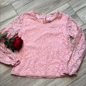 Pink Lace Top